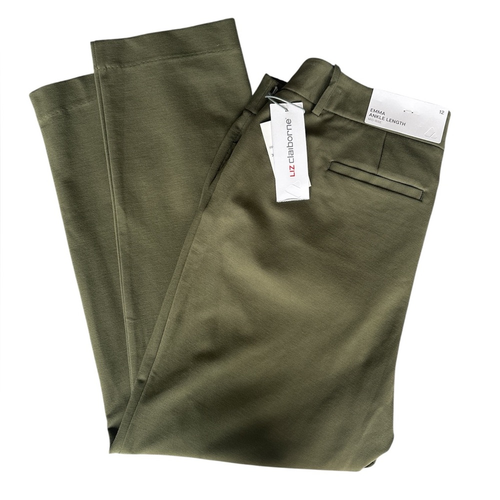Liz Claiborne Olive Ankle Pants